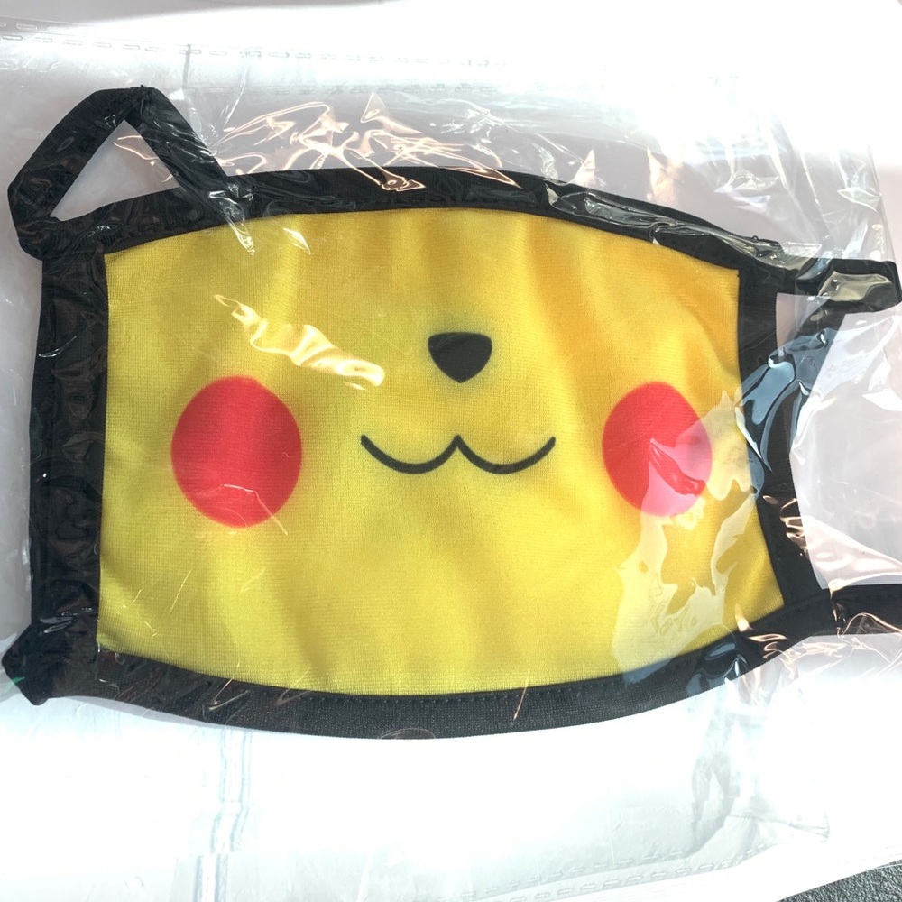 Pikachu kids face mask, pokemon